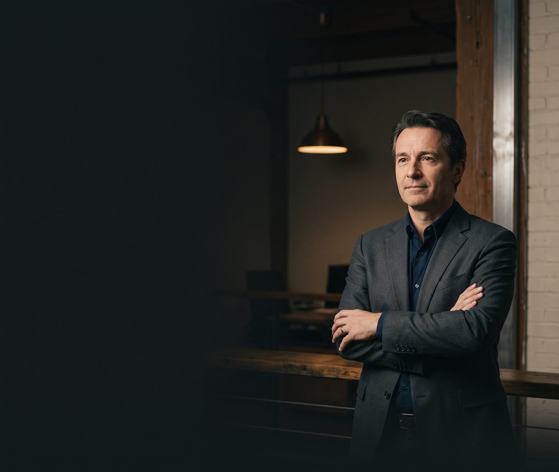 Un chef d'entreprise accompagné par Meridian Patrimoine pour structurer son patrimoine de dirigeant